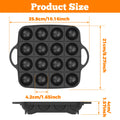 16-Hole Takoyaki Pan – Non-Stick Aluminium Meatball Mold
