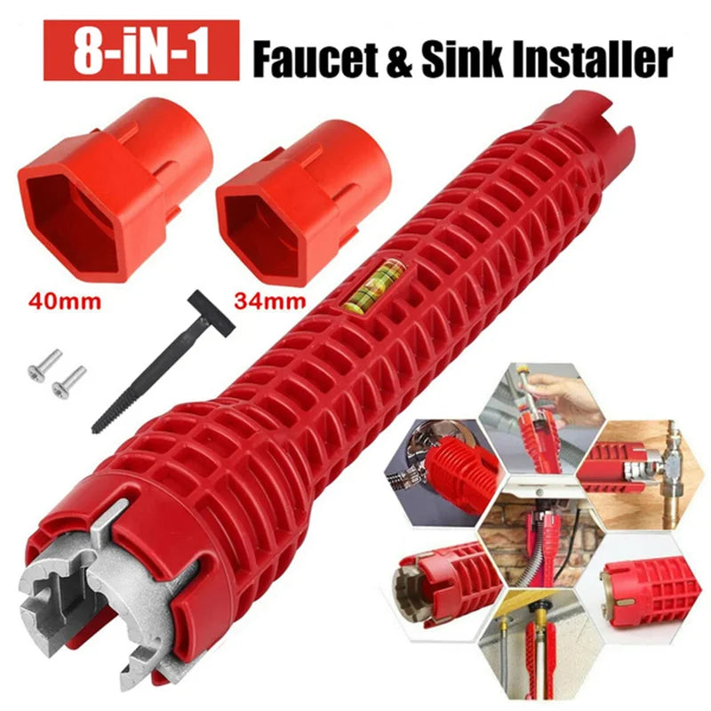 SLADE 8-in-1 Faucet & Sink Installer Wrench | Plumbing Tool Plumbing Wrench Oasis Select