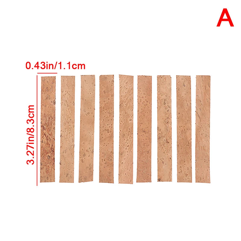 10Pcs Clarinet Cork Saxophones Clarinet Neck Cork Joint Sheets for Saxophones Musical Instruments Accessories Oasis Select A