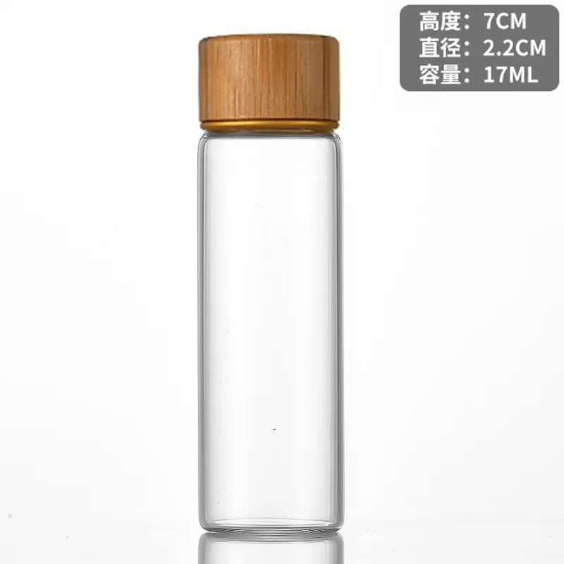Mini Small Glass Bottles with Cork Stopper Jars Tiny Wedding Vials Message Favor Containers DIY Wishing Bottle Party Gifts Oasis Select transparent 5- 17ml