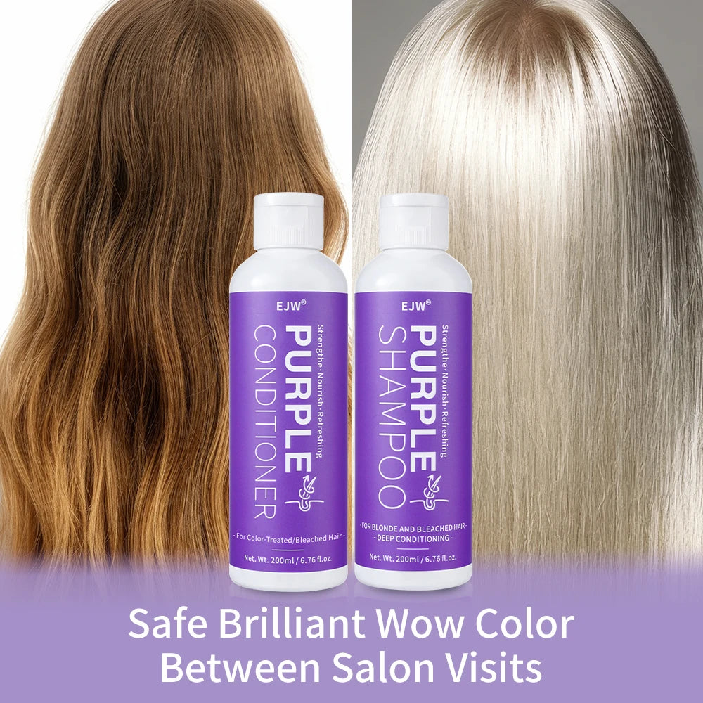 Purple Shampoo & Conditioner Set – Blonde, Gray & Color-Treated Purple Shampoo Set Oasis Select