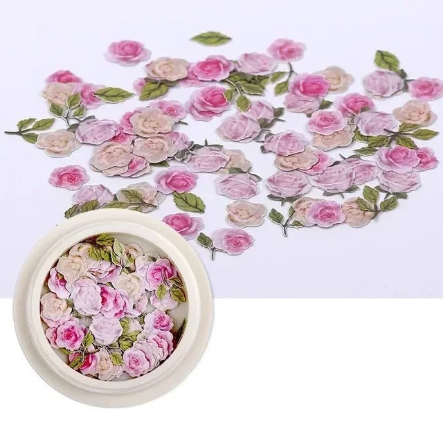 1/3/4Pcs Mixed-color Dried Flowers Resin Craft Dry Flowers Nail Art Decoration Natural Ultra-thin Mini Nail Flowers Oasis Select 08