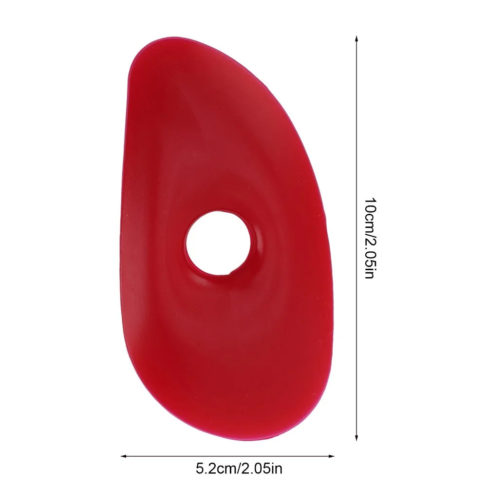 12Pcs Craft Supply Silicone Pottery Scraper Smooth Flexible Clay Tool Reusable Durable Silicone Scraper Ceramic Oasis Select