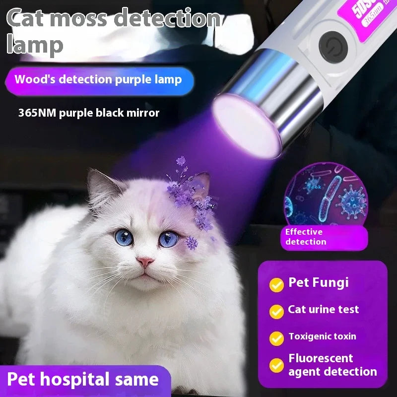 365/395nm UV Flashlight Rechargeable Mini Violet Torch Portable Ultraviolet Cat Tinea Money Ore Marker Inspection Flashlights Oasis Select
