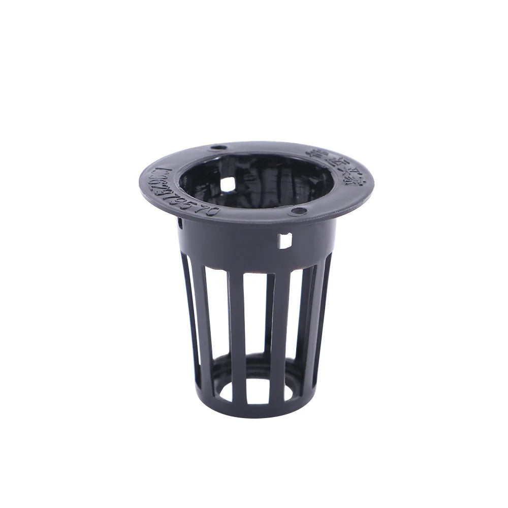 10pcs Plant Grow Hydroponic Garden Clone Planting Basket Mesh Pot Net Cup Nursery Pots Oasis Select Black-01