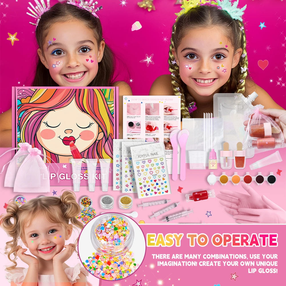 Lip Gloss Base Set for Kids Gifts Lip Gloss Making Kit Diy Lip Gloss Kit Moisturizing Nourish Lip Gloss Pack Set Cosmetics Oasis Select