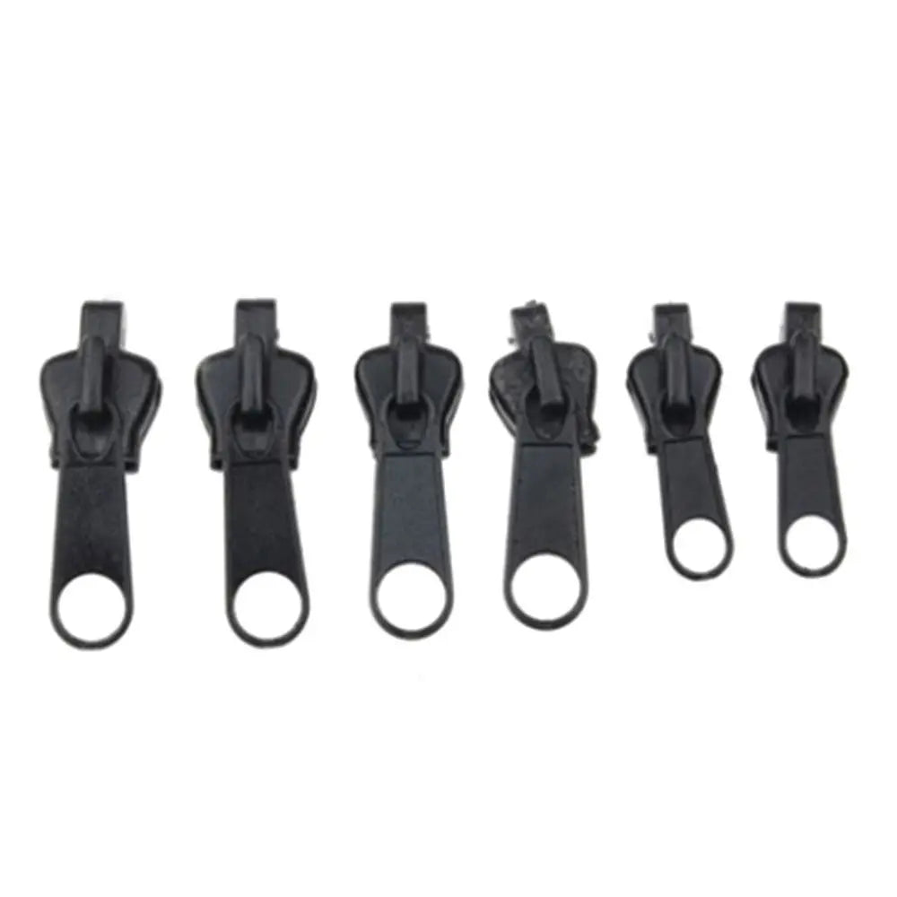 6-Piece Replacement Zipper Sliders – 3 Sizes DIY Bag Repair