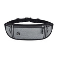 Running Waist Bag Lightweight Waterproof Reflective Strip Waist Fanny Pack Gym Sport Running Waist Pack Adjustable Elastic Strap Oasis Select Gray