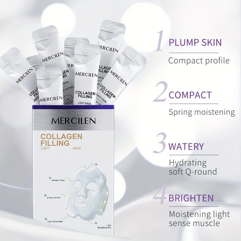 Mercilen Collagen Peel-Off Face Mask – Anti-Aging 20pc Set Collagen Peel-Off Mask Oasis Select