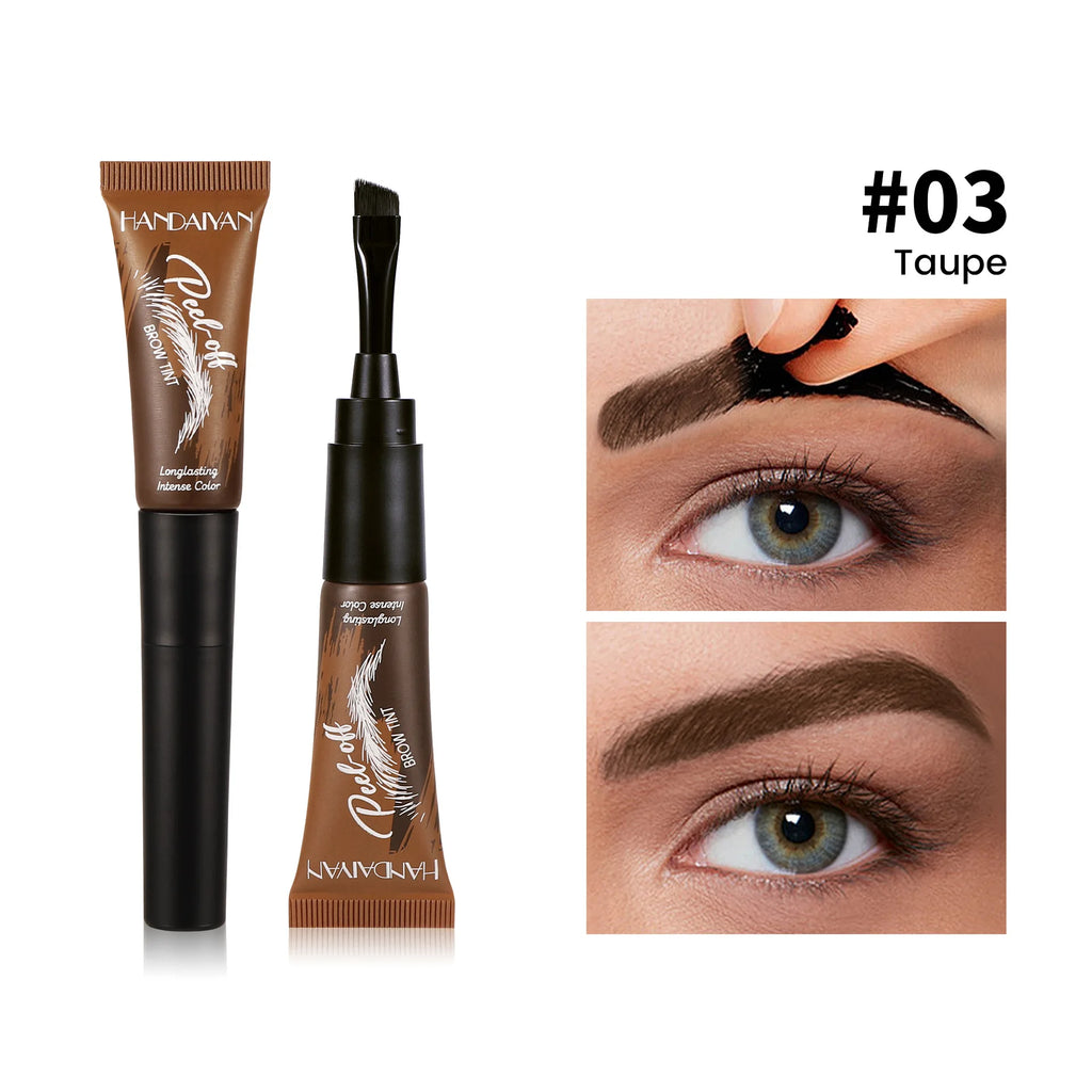 Handaiyan Peel-Off Brow Tint Gel – Waterproof & Long-Lasting Eyebrow Tint Gel Oasis Select 03 Taupe