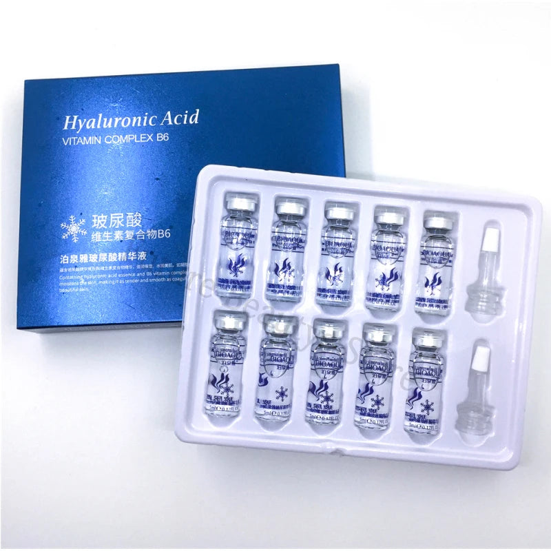 BIOAQUA Hyaluronic Acid & Vitamin C Face Serum Set – 10 x 5ml Hydrating Face Serum Oasis Select 1 box