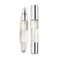 Portable Clear Refillable Bottle with Dual Ends – Sprayer & Roller Tops – Leakproof Essential Oil & Perfume Bottles Containers Oasis Select 1PC