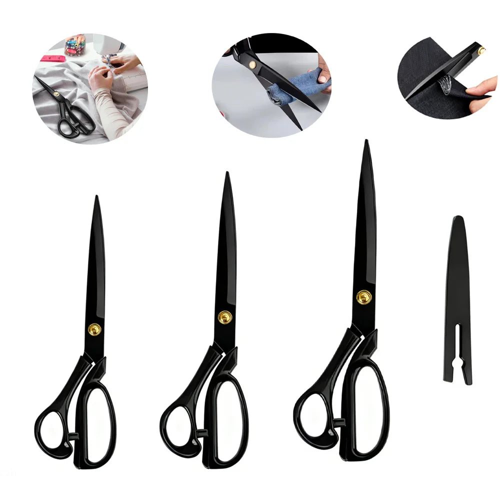 1Pc Fabric Scissors Professional 10/8 inch Heavy Duty Scissors for Leather Sewing shears for Tailoring Industrial Tailor Shears Oasis Select