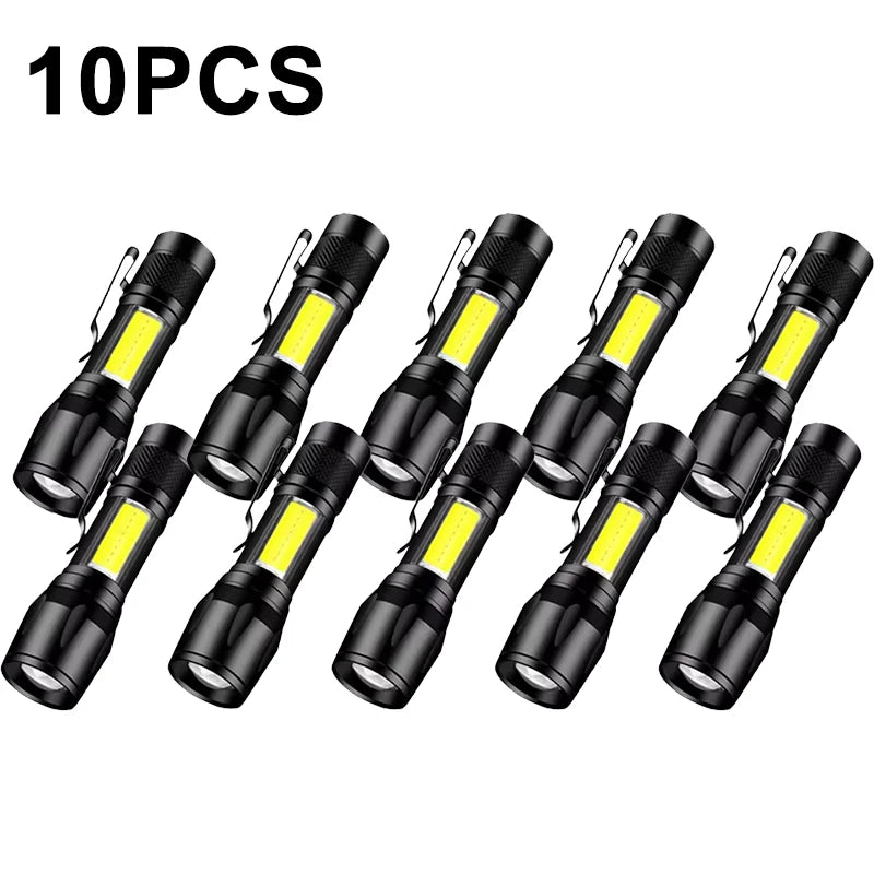 Mini LED Rechargeable Flashlight 800LM USB Torch | Waterproof