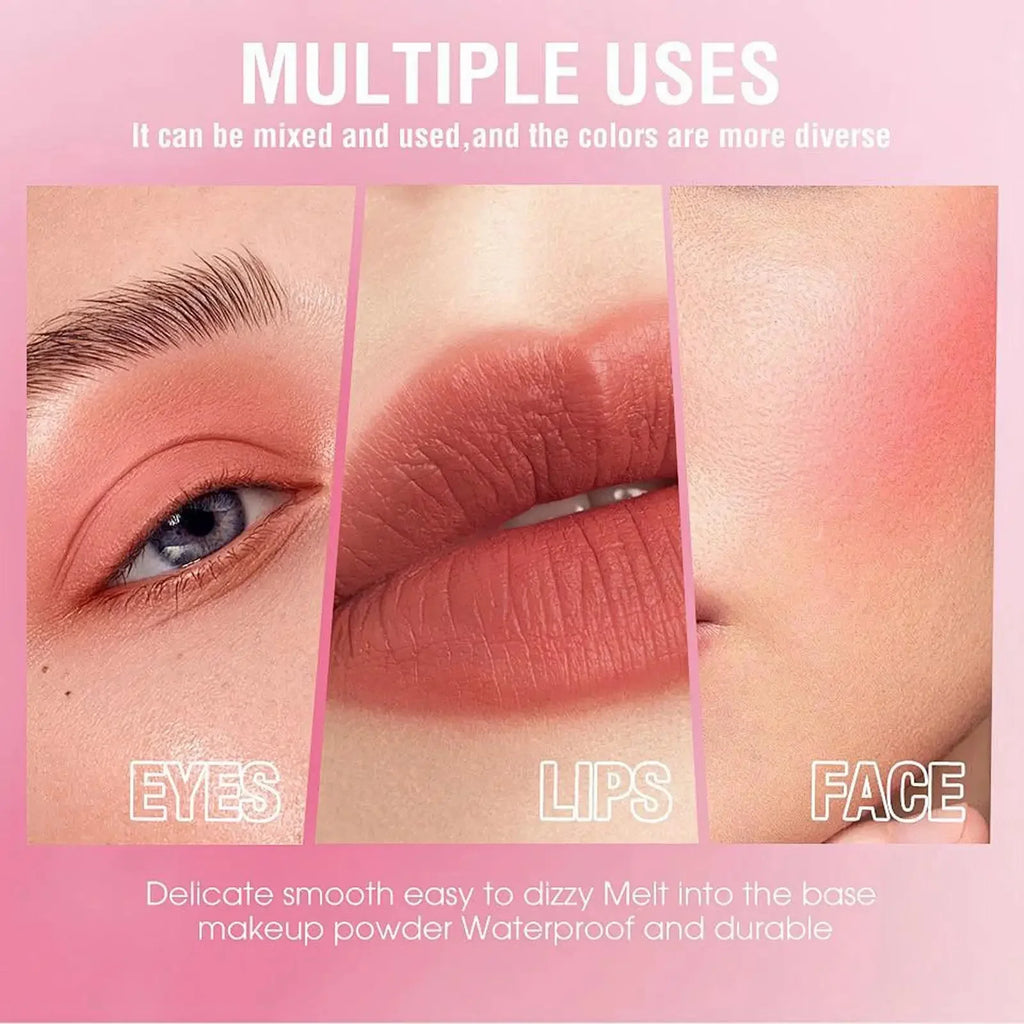 SAM SUGAR Cream Blush Stick – Matte Waterproof Multi-Use Lip & Cheek