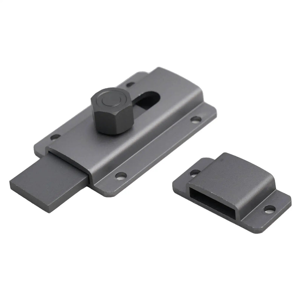For Home Bedrooms Warehouse Door Lock Aluminum Alloy Lock 7.6cmx3.2cm 2.99inchx1.26inch Thick And Reinforced Base Oasis Select grey China Mainland
