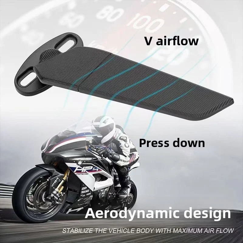 Motorcycle street bike modification fixed wing rearview mirror spring aluminum alloy sports car foldable universal reflector Oasis Select
