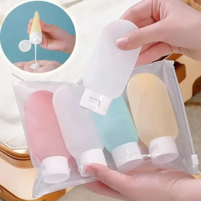 60ml Refillable Travel Bottles Set – 4pc Cosmetic Containers