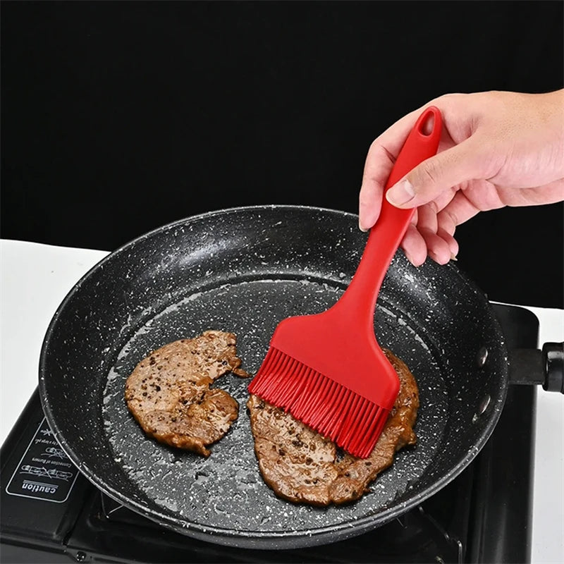 Large Silicone Barbeque Brush Cooking BBQ Heat Resistant Wide Oil Brushes Kitchen Supplies Bar Cake BBQ Baking Tools Oasis Select