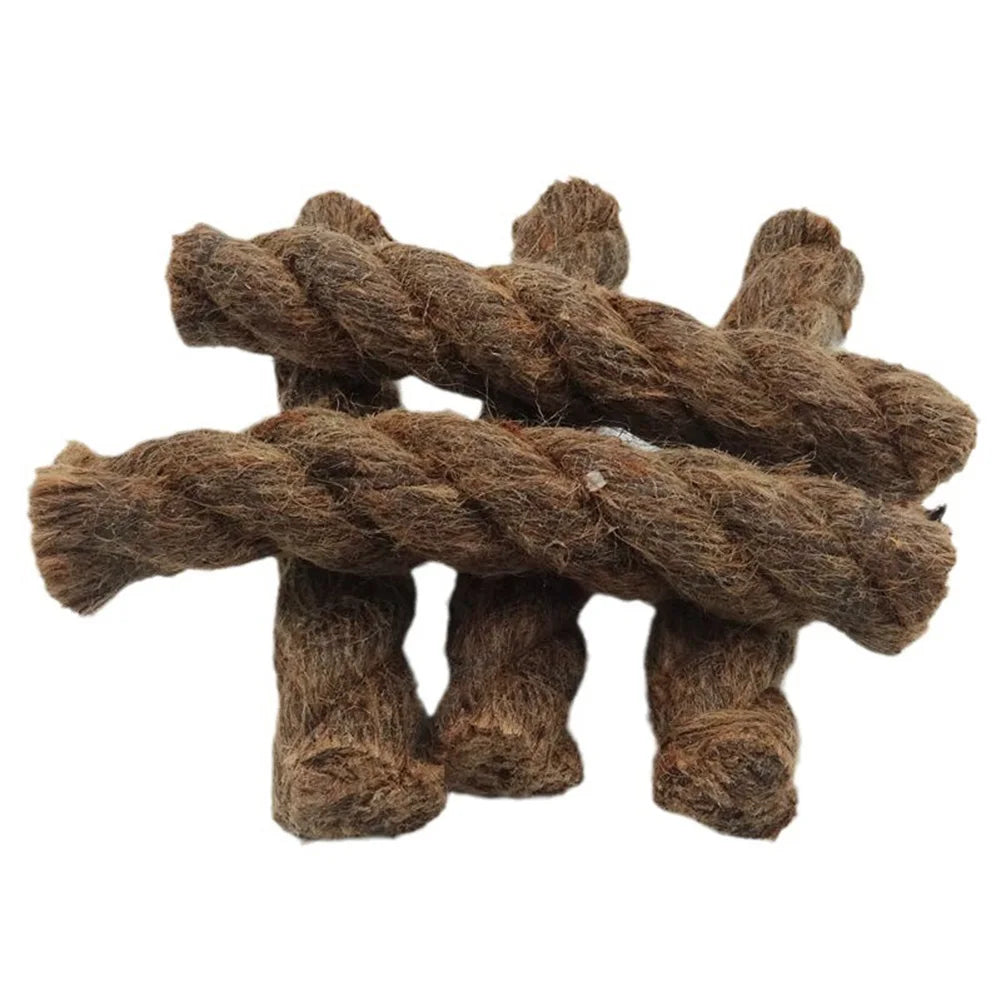 Wax-Infused Hemp Rope Fire Starters Kit – 4pc Weatherproof
