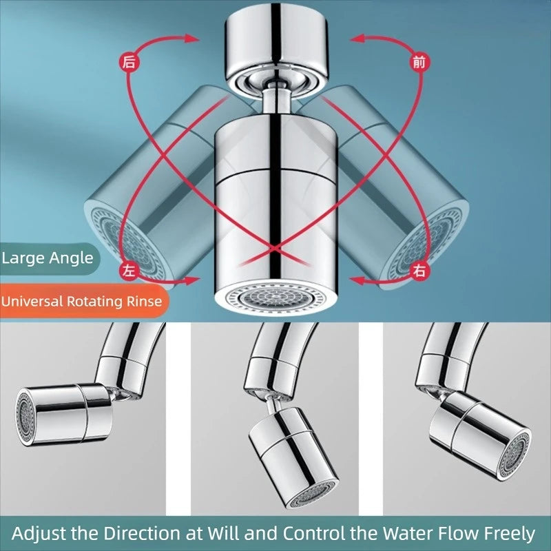 360° Rotating Faucet Aerator – 2-Mode Anti-Splash Tap Nozzle Faucet Aerator Oasis Select