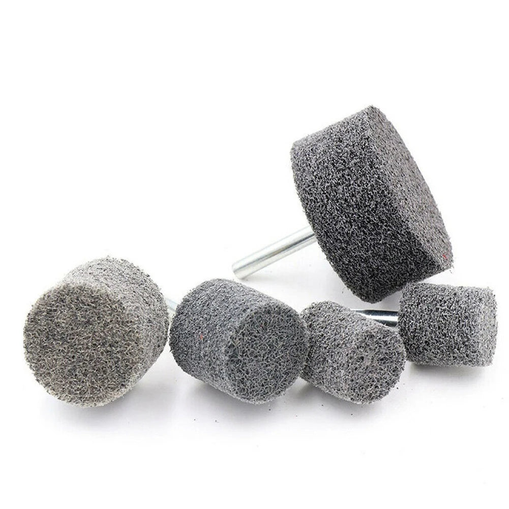 1pc 20-50mm Nylon Fiber Polishing Wheel Abrasive 6mm Shank Woodworking Metalworking Grinding Head For Drill Grinder Oasis Select