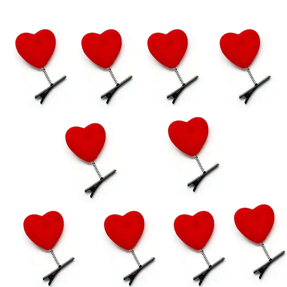 2/4/6PCS Heart Hair Clips Dainty Metal Barrettes Coquette Aesthetic Hair Accessories Women Girls Non Slip Daily Gift Oasis Select