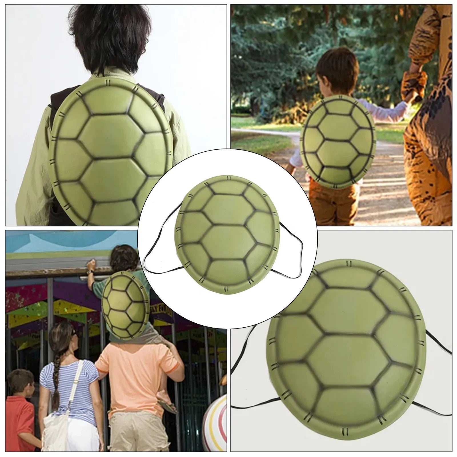 Halloween Turtle Shells Cosplay Simulation Tortoise Shells Photo Props for Role Play Party Performance Costumes Ninja Oasis Select