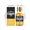 Men's Bee Venom Gynecomastia Oil Chest Firming Sculpting Cooling & Non-Greasy Chest Shaping Massage Oil for Men Skin Care Oasis Select 15ml Boxed