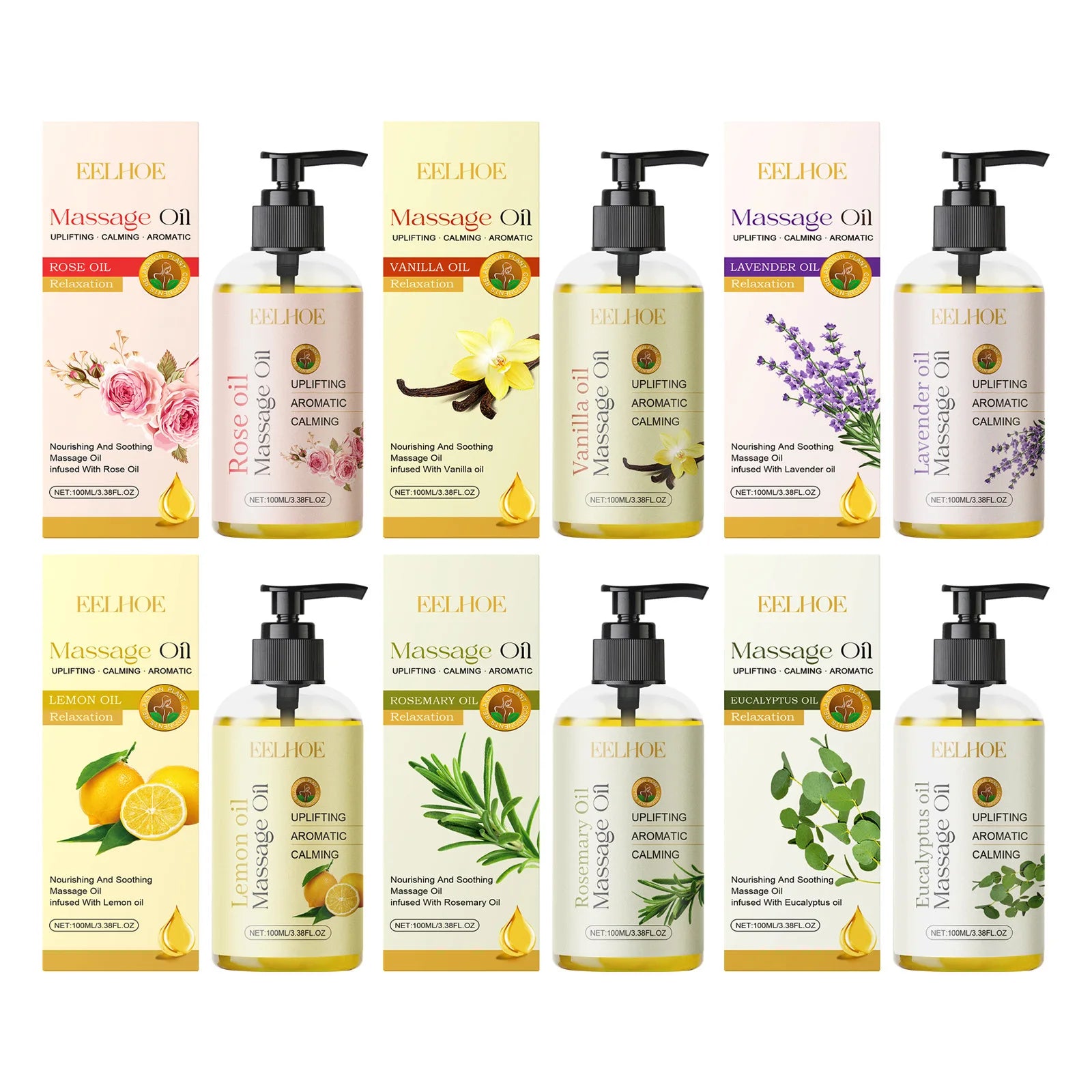 EELHOE Body Oil – Massage, Muscle Relief & Firming 100ml Massage Body Oil Oasis Select