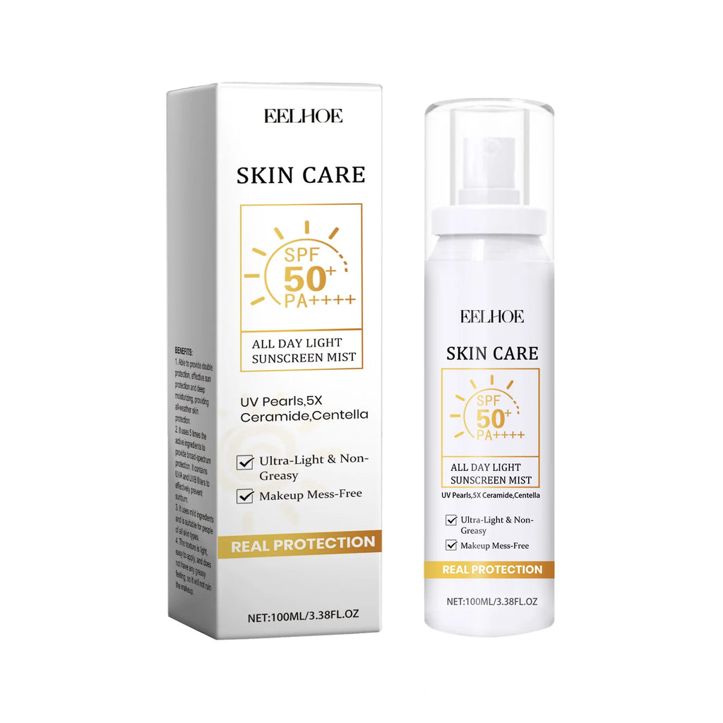 Eelhoe SPF 50+ Sunscreen Spray – Waterproof Face & Body Mist