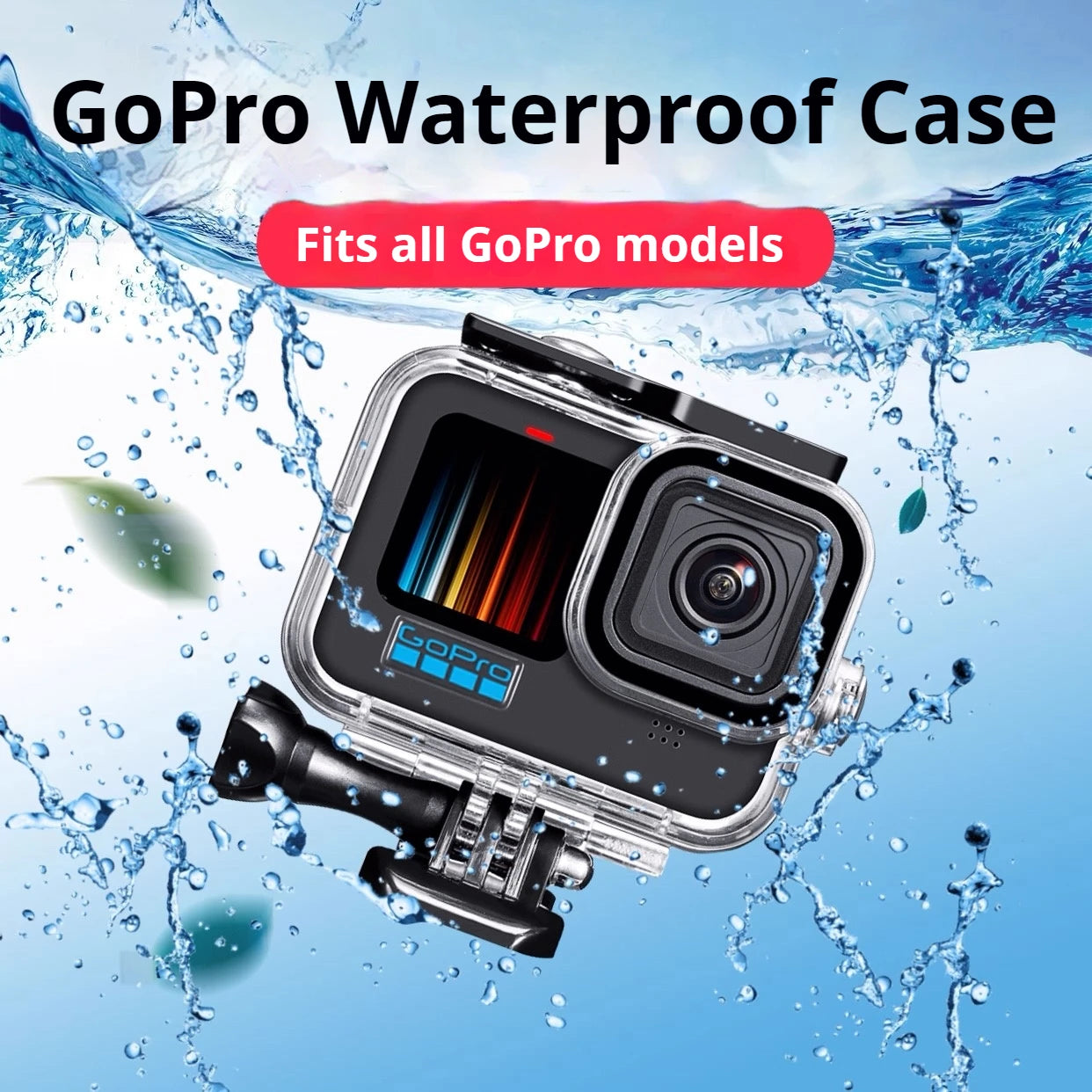 GoPro Hero 9–13 Waterproof Housing Case | 60M Dive Kit