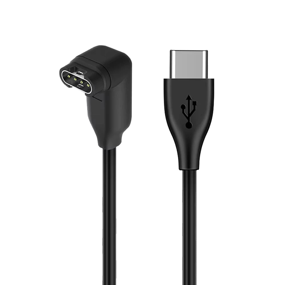 USB Charging Cable for Garmin Fenix 7/6/5, Forerunner & Vivoactive Watch Charging Cable Oasis Select USB C Elbow