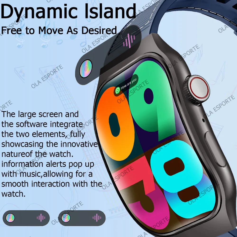 Ola Esporte HW12 Smartwatch – 2.01" HD Bluetooth Call & Fitness