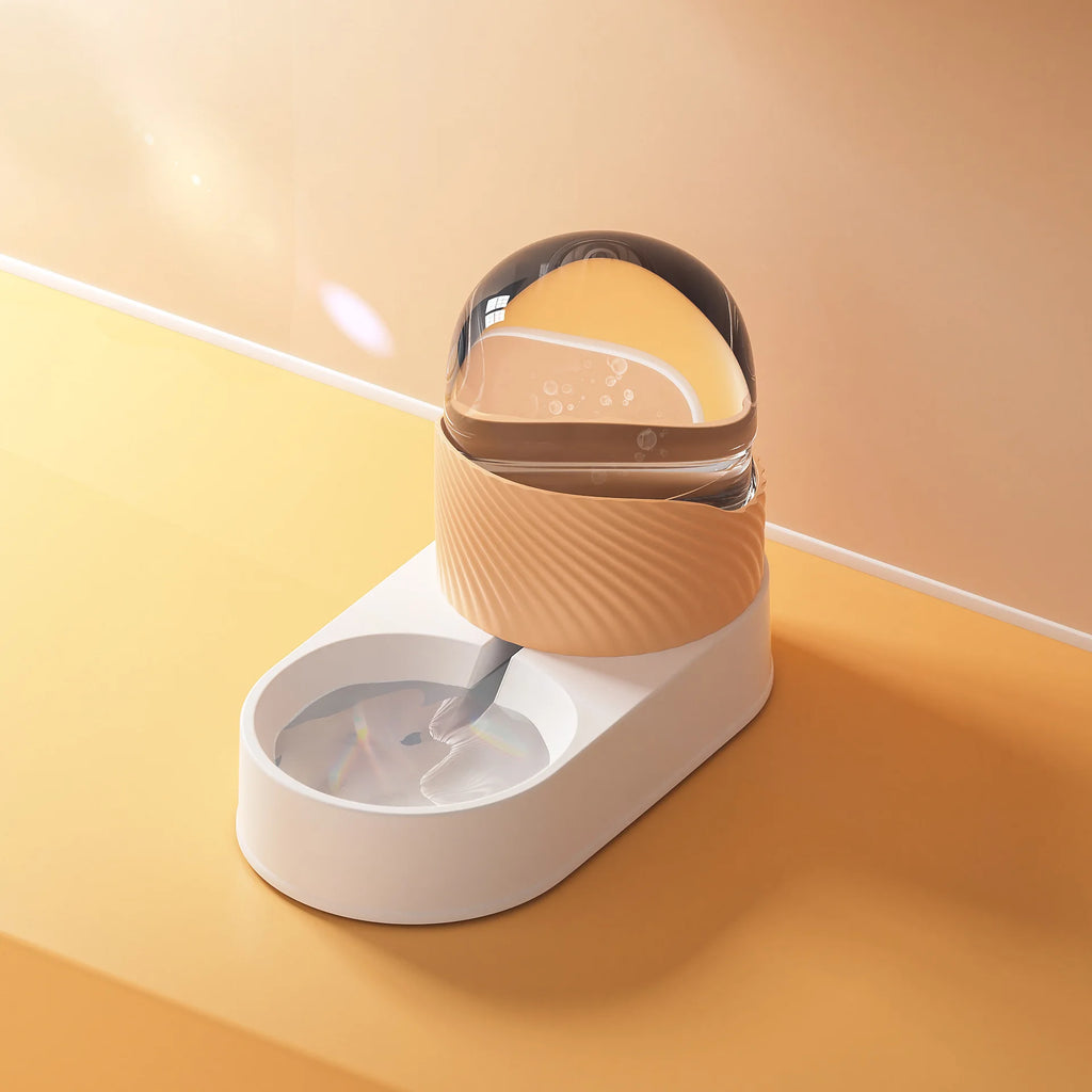 2000ML Pet Water Dispenser Cat Automatic Feeder Drinking Cat Water Dispenser Dog Cat Bowl Dog Bowl Combination Pet Supplies Oasis Select orange water