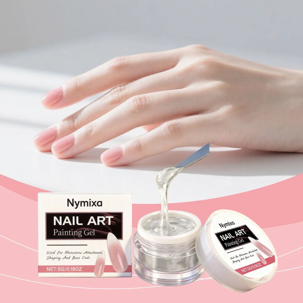Clear Jelly Nail Glue – Quick-Dry & Invisible for Nail Art