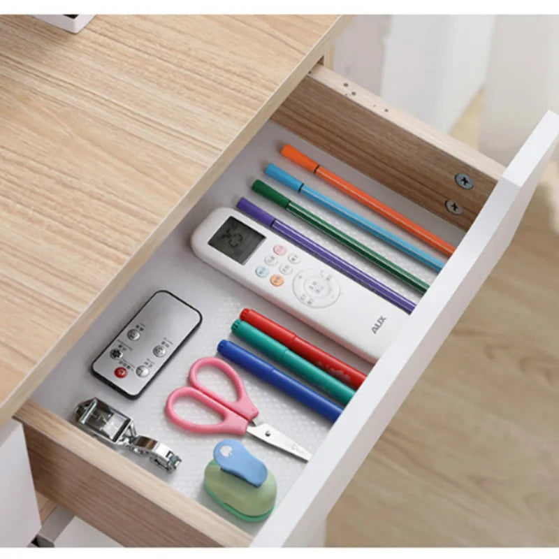 5m Reusable Drawer Liner Washable Dustproof Non-slip Mat Kitchen Cabinet Mat Refrigerator Non-slip Liner Shelf Paper Oasis Select