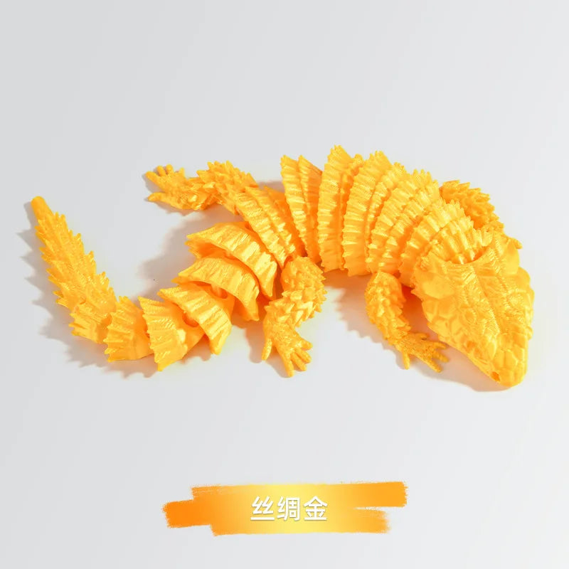 3D Printed Lizards, Home Office and Vehicle Decorations, Landscaping Figurines, Gifts Home Decorative Children's Gift Oasis Select Silk gold