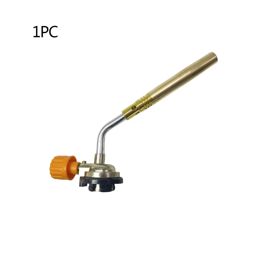 1PC Portable Outdoor Camping BBQ Heat Gun Butane Burner Welding Gas Torch Flame Gun Brazing Flamethrower for Soldering Oasis Select 1PC