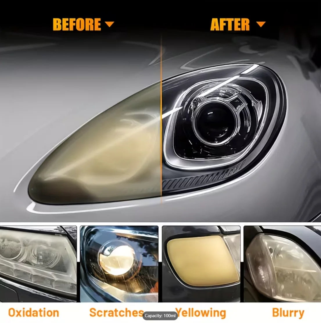 Ceramic Coating Headlight Restoration Fluid – No Sanding Headlight Restoration Fluid Oasis Select