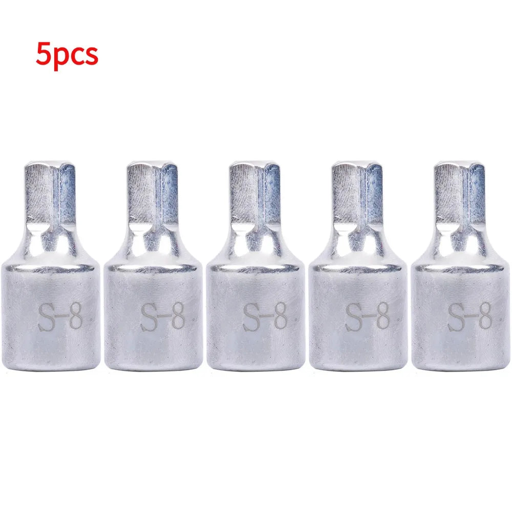 Professional 8mm Square Oil Sump Drain Plug Key Tool Remover Fit For Renault Peugeot Oil Pan Drain Screw Disassembly Tool Oasis Select 5pcs