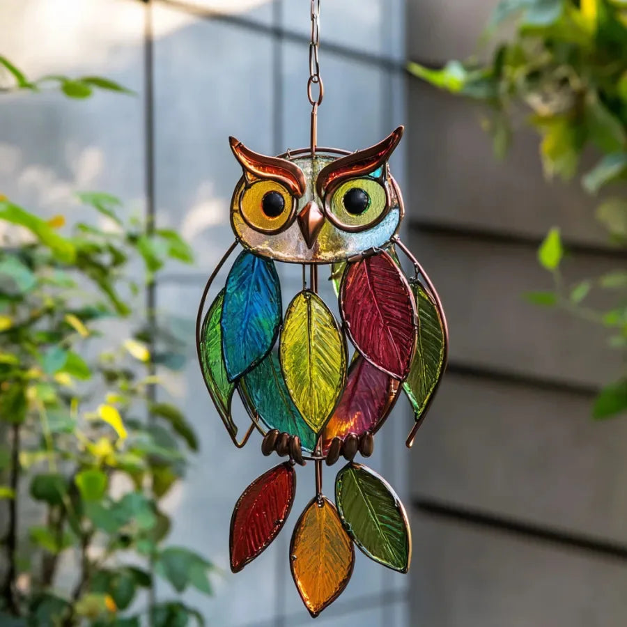 Acrylic Colorful Owl Hangings Home Bedroom Window Hanging Decorations Sun Catcher Acrylic Suncatcher Crafts Oasis Select Style A