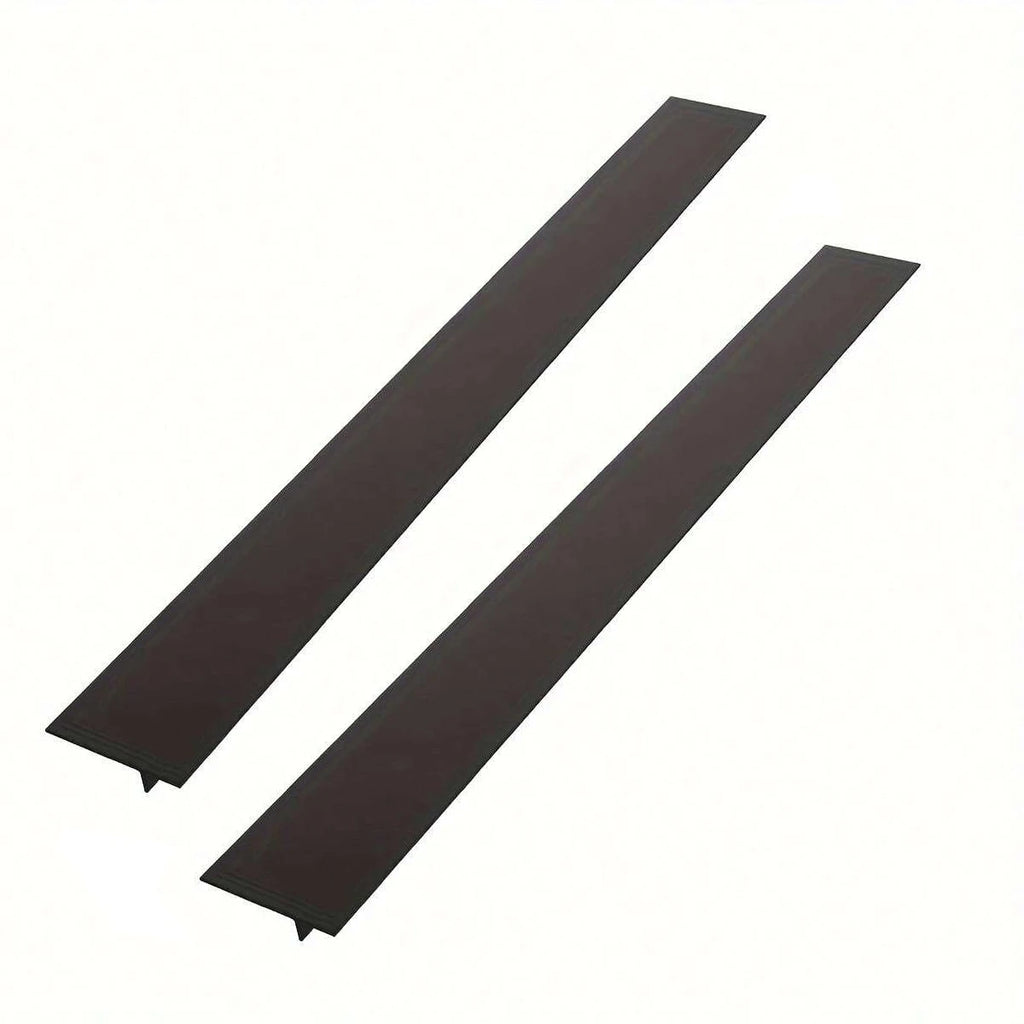Silicone Gap Strip, Kitchen Gas Stove Sealing Strip, Kitchen Anti-Oil Anti-Stain Strip, Silicone Seal Insert Strip Oasis Select 2pcs black