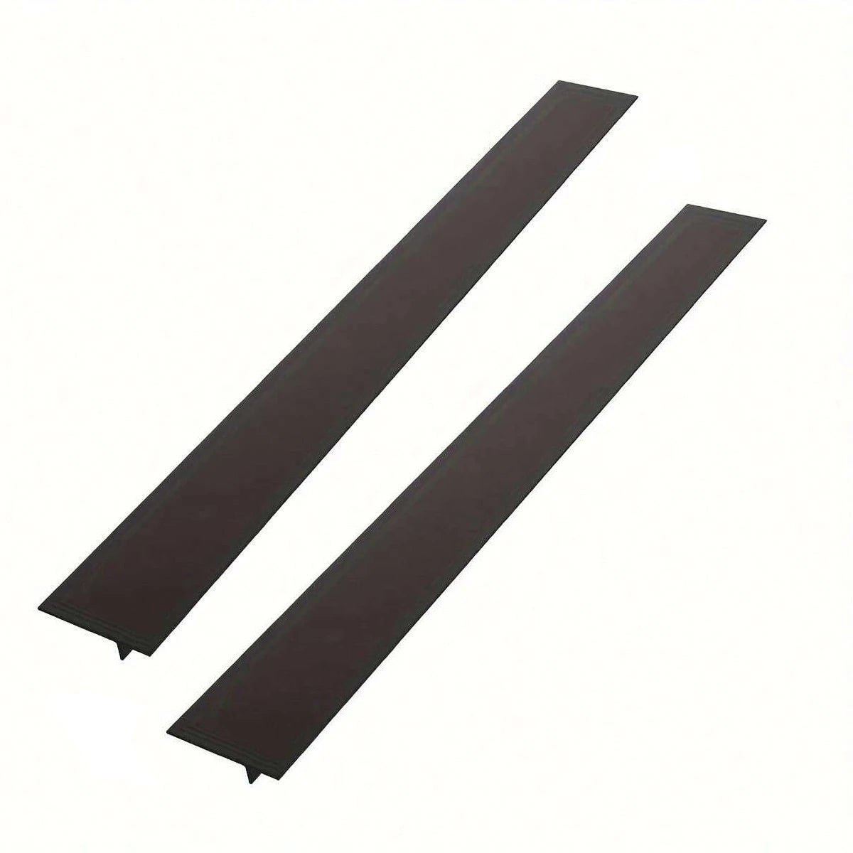 Silicone Gap Strip, Kitchen Gas Stove Sealing Strip, Kitchen Anti-Oil Anti-Stain Strip, Silicone Seal Insert Strip Oasis Select 2pcs black