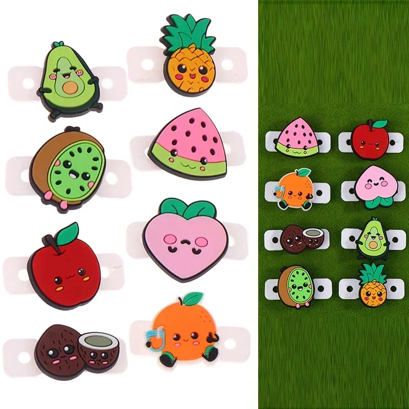 4/6/8Pc/Lot Tennis Vibration Dampeners Cartoon Fruit Shape Tennis Racket Anti Vibration Tennis Racquet Damper Tennis Accessories Oasis Select