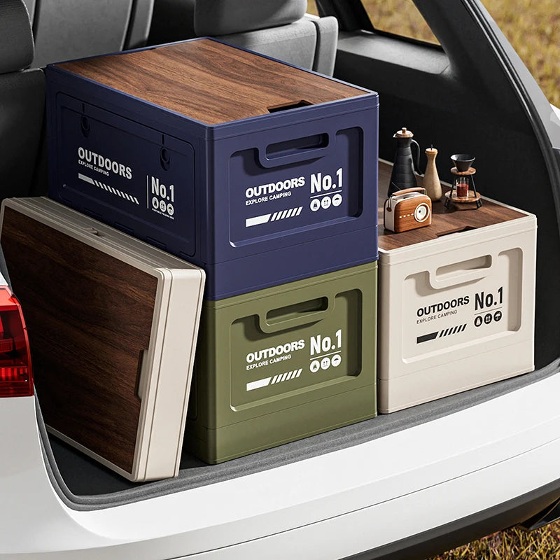 Rechargeable storage box, vehicle storage box, car trunk organizer box, large-capacity outdoor folding storage box Oasis Select