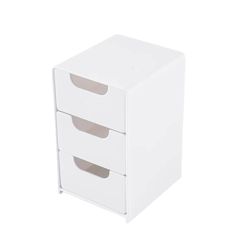 Mini 3-Tier Drawer Organizer for Desk, Jewelry & Cosmetics
