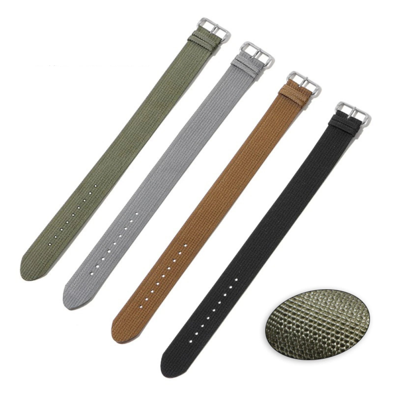 Nylon Military Sport Watch Strap – Soft Canvas Fabric Band Watch Strap Oasis Select