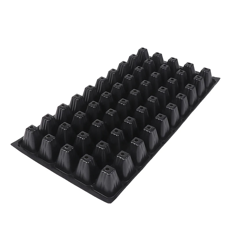 50-Cell Seedling Trays 2-Pack – Plastic Germination Starter Trays