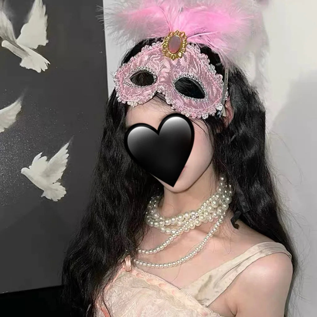 Holiday Masquerade Princess Mask for Women - Adult Party Half-Face Mask Classic Design Party Mask Masquerade Ball Mask Oasis Select E